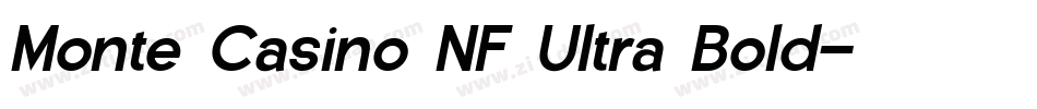 Monte Casino NF Ultra Bold字体转换